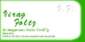 virag foltz business card